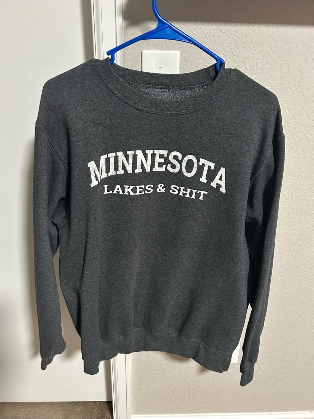 Minnesota Dark Grey Crewneck Sweatshirt